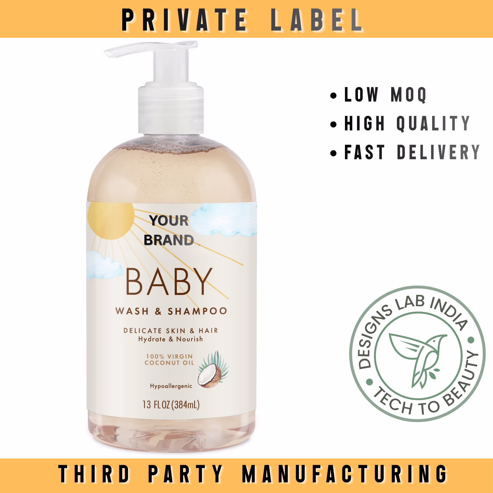 Coconut Milk Baby Wash